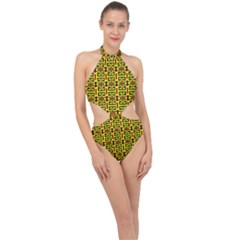 Ab 64 Halter Side Cut Swimsuit by ArtworkByPatrick