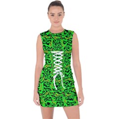 Ab 64 3 Lace Up Front Bodycon Dress