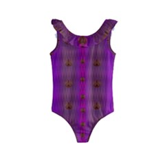 Peace Is Cool Again And Decorative Kids  Frill Swimsuit