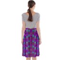 Peace Is Cool Again And Decorative Flowers Midi Beach Skirt View2