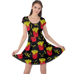 Junk Food French Fries Cap Sleeve Dress