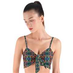 Ab 65 Woven Tie Front Bralet