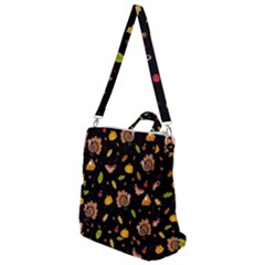 Thanksgiving Turkey Pattern Crossbody Backpack by Valentinaart