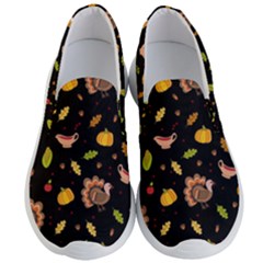 Thanksgiving Turkey Pattern Men s Lightweight Slip Ons by Valentinaart