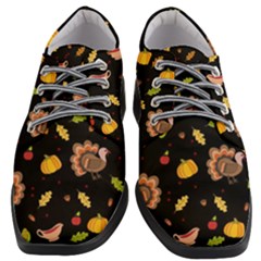 Thanksgiving Turkey Pattern Women Heeled Oxford Shoes by Valentinaart