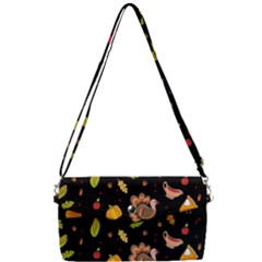 Thanksgiving Turkey Pattern Removable Strap Clutch Bag