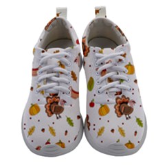 Thanksgiving Turkey Pattern Women Athletic Shoes by Valentinaart