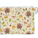 Thanksgiving Turkey pattern Canvas Cosmetic Bag (XXXL) View2