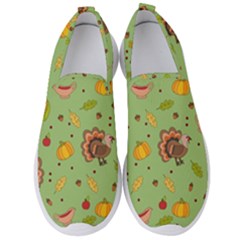 Thanksgiving Turkey Pattern Men s Slip On Sneakers by Valentinaart