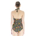 Thanksgiving Turkey pattern Halter Swimsuit View2