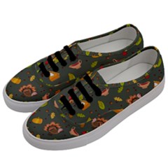 Thanksgiving Turkey Pattern Men s Classic Low Top Sneakers by Valentinaart