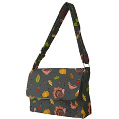 Thanksgiving Turkey Pattern Full Print Messenger Bag (s) by Valentinaart