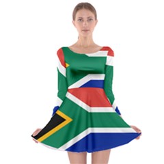 South Africa Flag Long Sleeve Skater Dress by FlagGallery