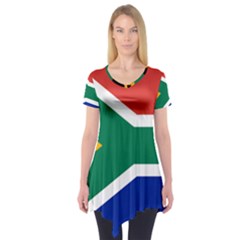 South Africa Flag Short Sleeve Tunic  by FlagGallery