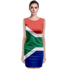 South Africa Flag Sleeveless Velvet Midi Dress by FlagGallery