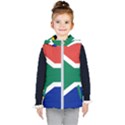 South Africa Flag Kids  Hooded Puffer Vest View1