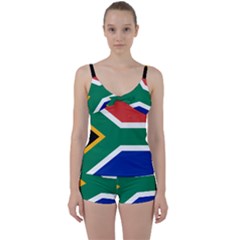 South Africa Flag Tie Front Two Piece Tankini by FlagGallery