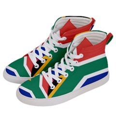 South Africa Flag Women s Hi-top Skate Sneakers by FlagGallery