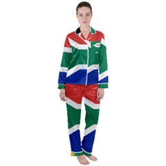 South Africa Flag Satin Long Sleeve Pyjamas Set by FlagGallery