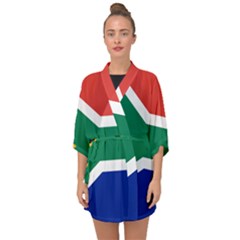 South Africa Flag Half Sleeve Chiffon Kimono by FlagGallery