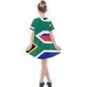 South Africa Flag Kids  Short Sleeve Shirt Dress View2