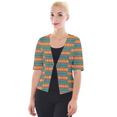 Background Texture Fabric Cropped Button Cardigan by Mariart