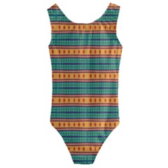 Background Texture Fabric Kids  Cut-out Back One Piece Swimsuit