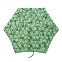 Pattern Texture Feet Dog Green Mini Folding Umbrellas