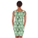 Pattern Texture Feet Dog Green Wrap Front Bodycon Dress View2