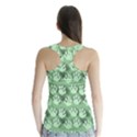 Pattern Texture Feet Dog Green Racer Back Sports Top View2