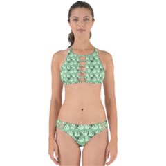 Pattern Texture Feet Dog Green Perfectly Cut Out Bikini Set