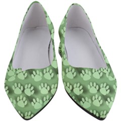 Pattern Texture Feet Dog Green Women s Block Heels 