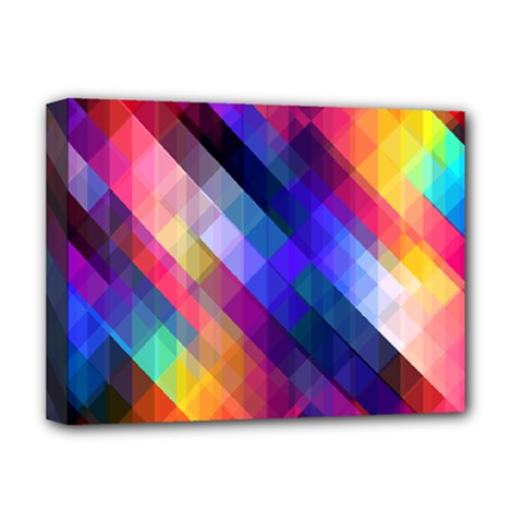 Abstract Background Colorful Pattern Deluxe Canvas 16  X 12  (stretched) 