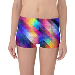 Abstract Background Colorful Pattern Boyleg Bikini Bottoms by HermanTelo