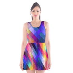 Abstract Background Colorful Pattern Scoop Neck Skater Dress by HermanTelo