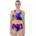 Abstract Background Colorful Pattern Racer Back Bikini Set View1