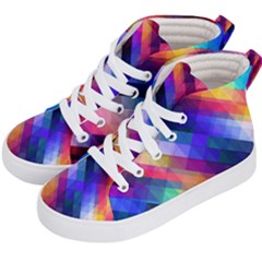 Abstract Background Colorful Pattern Kids  Hi-top Skate Sneakers