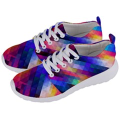 Abstract Background Colorful Pattern Men s Lightweight Sports Shoes