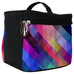 Abstract Background Colorful Pattern Make Up Travel Bag (big)