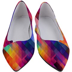 Abstract Background Colorful Pattern Women s Block Heels  by HermanTelo