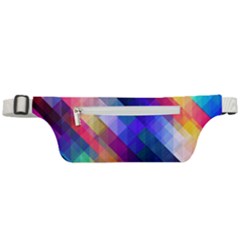 Abstract Background Colorful Pattern Active Waist Bag