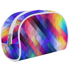 Abstract Background Colorful Pattern Makeup Case (large)