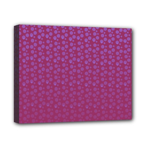 Background Polka Pattern Pink Canvas 10  X 8  (stretched)