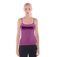 Background Polka Pattern Pink Spaghetti Strap Top