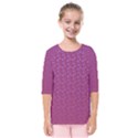 Background Polka Pattern Pink Kids  Quarter Sleeve Raglan Tee View1