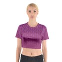 Background Polka Pattern Pink Cotton Crop Top View1