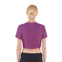 Background Polka Pattern Pink Cotton Crop Top View2