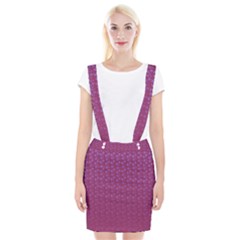 Background Polka Pattern Pink Braces Suspender Skirt