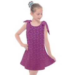 Background Polka Pattern Pink Kids  Tie Up Tunic Dress