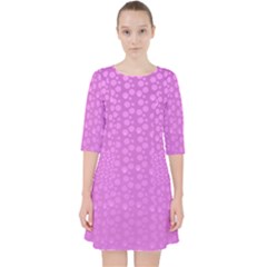 Background Polka Pink Pocket Dress by HermanTelo